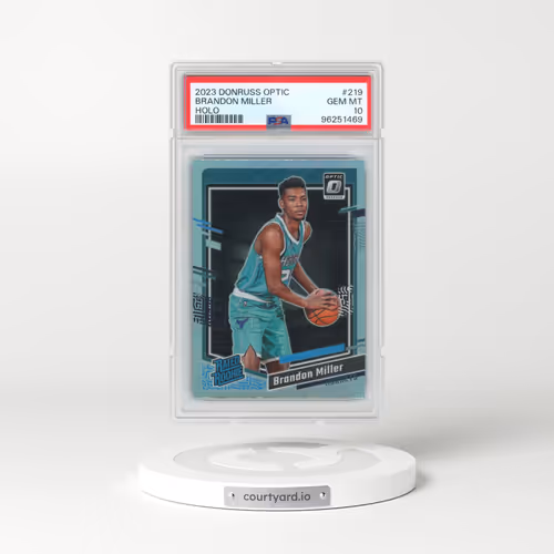 2023 Panini Donruss Optic #219 Brandon Miller - Holo (PSA 10 GEM MINT)