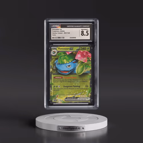 2024 Pokémon Scr EN-Stellar Crown #001 Venusaur EX - Holo (CGC 8.5 NM-MT+)