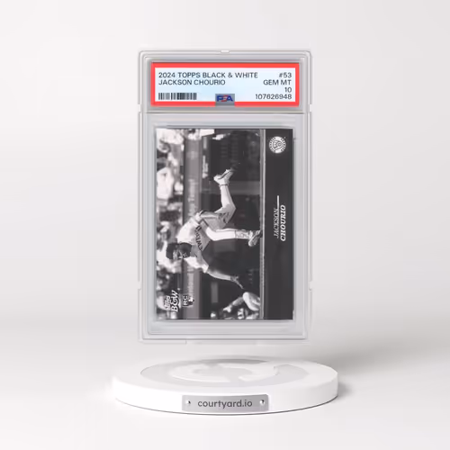 2024 Topps Black and White #53 Jackson Chourio (PSA 10 GEM MINT)