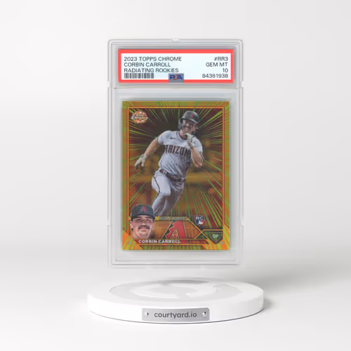 2023 Topps Chrome Radiating Rookies #RR3 Corbin Carroll (PSA 10 GEM MINT)