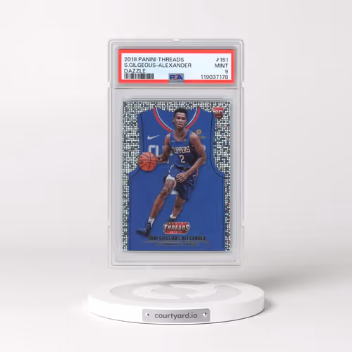 2018 Panini Threads #151 Shai Gilgeous-Alexander - Dazzle (PSA 9 MINT)