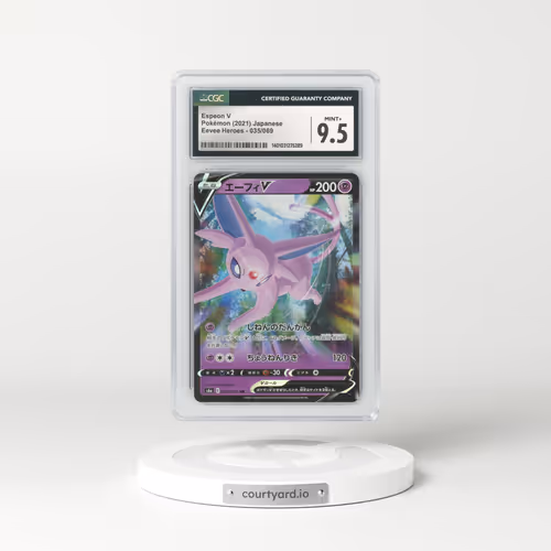 2021 Japanese Eevee Heroes #35 Espeon V (CGC 9.5 MINT+)