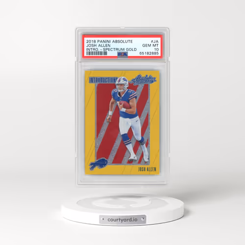 2018 Panini Absolute Introductions #JA Josh Allen - Spectrum Gold (PSA 10 GEM MINT)