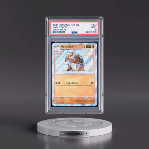 2024 Pokémon Paf EN-Paldean Fates #177 Naclstack - Shiny Rare (PSA 9 MINT)