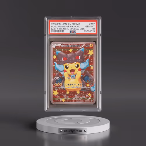 2016 Pokémon XY Promo #207 Poncho-Wearing Pikachu - Mega Charizard X Pikachu Special Box (PSA 10 GEM