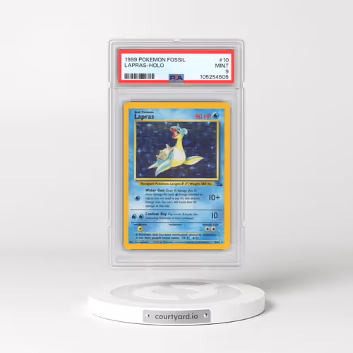 1999 Pokémon Fossil #10 Lapras - Holo (PSA 9 MINT)