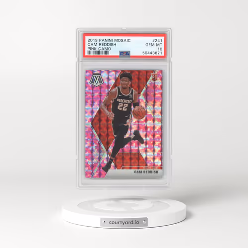 2019 Panini Mosaic #241 Cam Reddish - Pink Camo (PSA 10 GEM MINT)