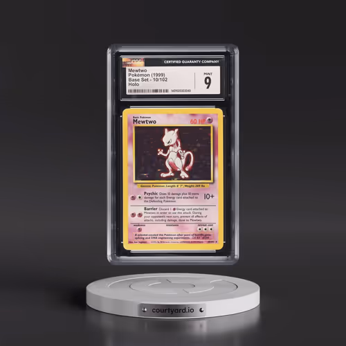 1999 Base Set #10/102 Mewtwo - Holo (CGC 9 MINT)