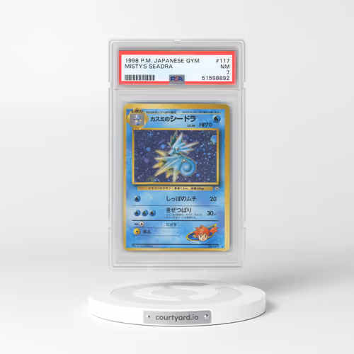 1998 Pokémon Gym #117 Misty's Seadra - Holo (PSA 7 NM)