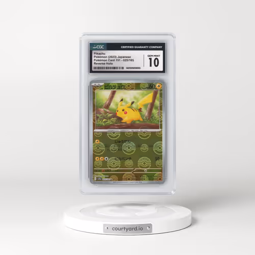 2023 Pokémon Card 151 #025/165 Pikachu - Reverse Holo Poke Ball (CGC 10 GEM MINT)