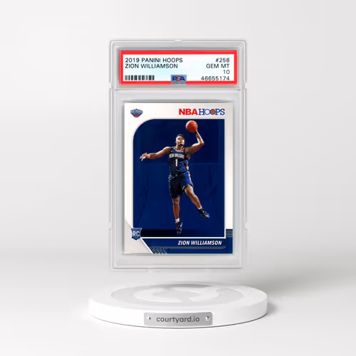 2019 Panini Hoops #258 Zion Williamson (PSA 10 GEM MINT)