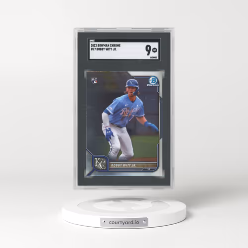 2022 Bowman Chrome #77 Bobby Witt Jr. (SGC 9 MINT)