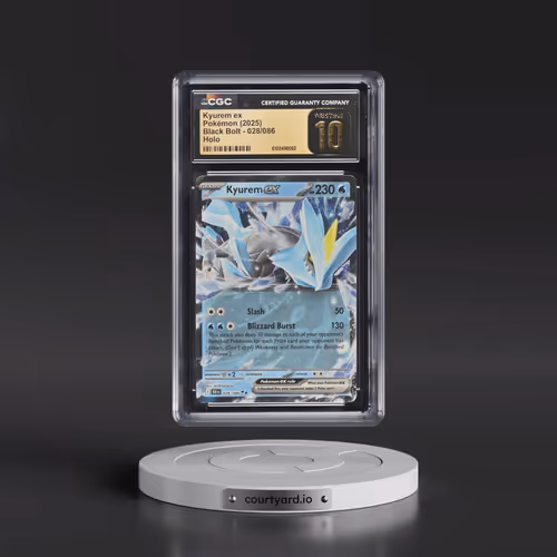 2025 Black Bolt - BLK EN #028/086 Kyurem ex - Holo (CGC 10 PRISTINE)