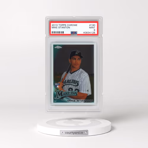 2010 Topps Chrome #190 Mike Stanton (PSA 9 MINT)