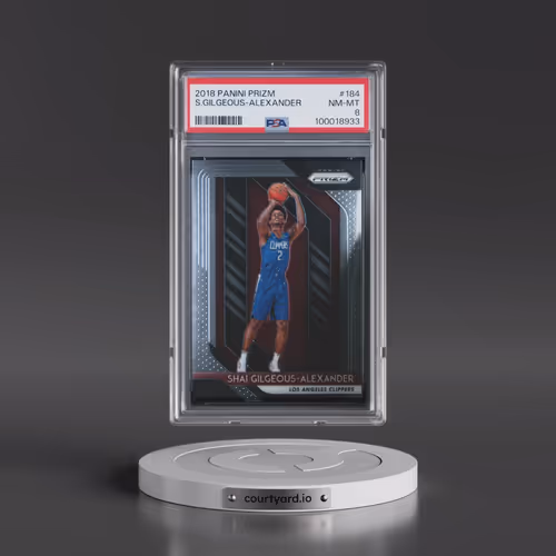 2018 Panini Prizm #184 Shai Gilgeous-Alexander (PSA 8 NM-MT)