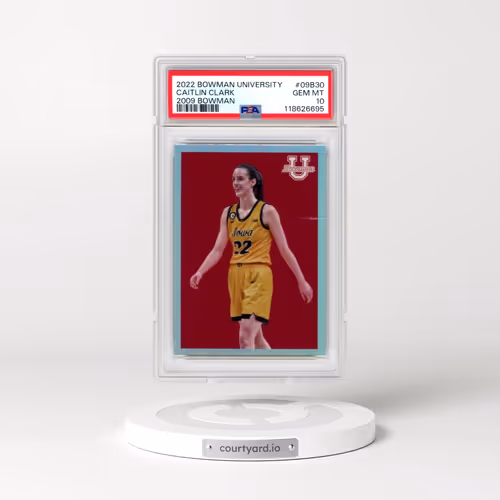 2022 Bowman Chrome University 2009 Bowman #09B30 Caitlin Clark (PSA 10 GEM MINT)