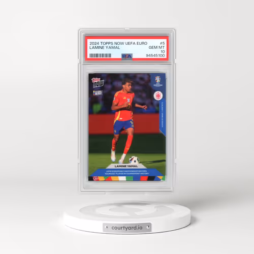 2024 Topps Now UEFA Euro #5 Lamine Yamal (PSA 10 GEM MINT)