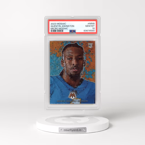 2023 Panini Mosaic Micro Mosaic #MM8 Quentin Johnston (PSA 10 GEM MINT)