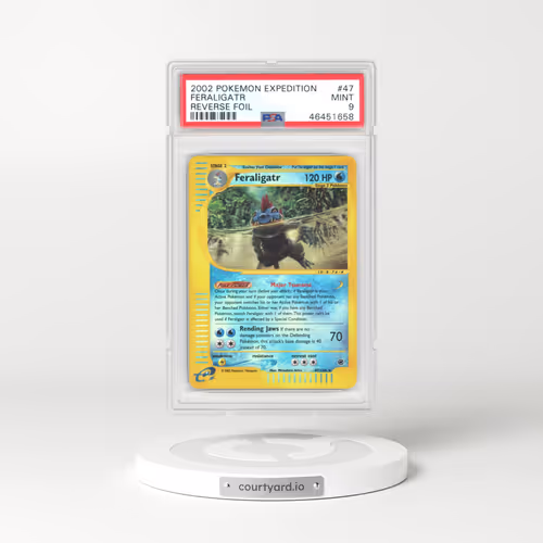 2002 Pokémon Expedition #47 Feraligatr - Reverse Foil (PSA 9 MINT)