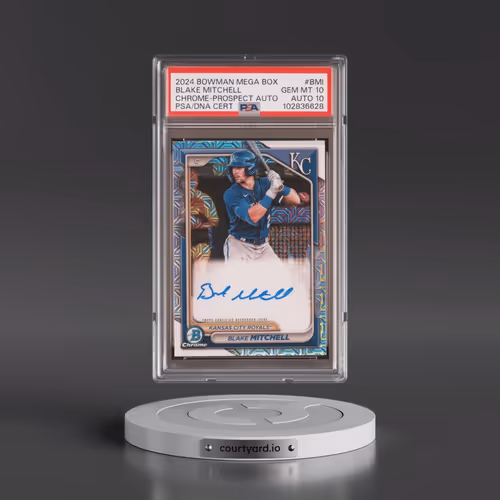 2024 Bowman Mega Box Chrome Bowman Prospect Mega Autographs #BMI Blake Mitchell (PSA 10 GEM MINT)