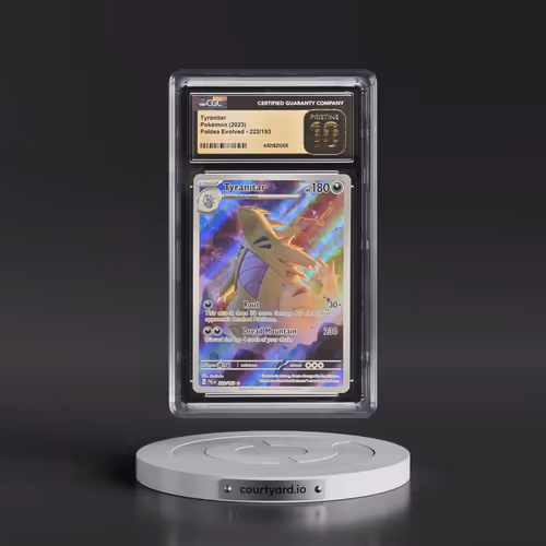 2023 Paldea Evolved - PAL EN #222/193 Tyranitar - Illustration Rare Holo (CGC 10 PRISTINE)