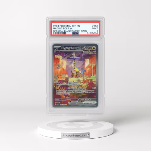 2024 Pokémon Tef EN-Temporal Forces #208 Raging Bolt EX - Holo Special Illustration Rare (PSA 9 MINT