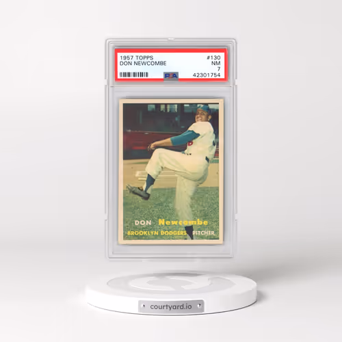 1957 Topps #130 Don Newcombe (PSA 7 NM)