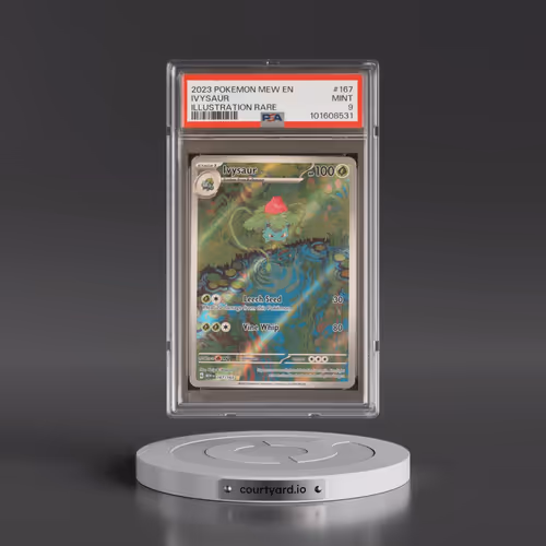 2023 Pokémon Mew EN-151 #167 Ivysaur - Illustration Rare (PSA 9 MINT)