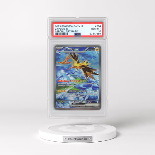 2023 Pokémon Sv2a-Pokemon 151 #204 Zapdos EX - Holo Special Art Rare (PSA 10 GEM MINT)