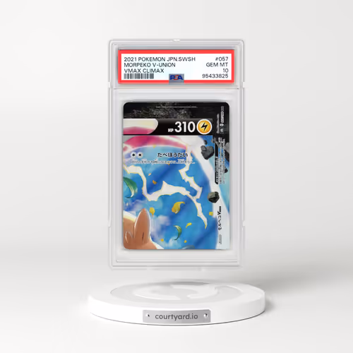 2021 Pokémon Sword & Shield Vmax Climax #057 Morpeko V-Union (PSA 10 GEM MINT)