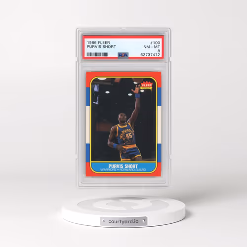 1986 Fleer #100 Purvis Short (PSA 8 NM-MT)