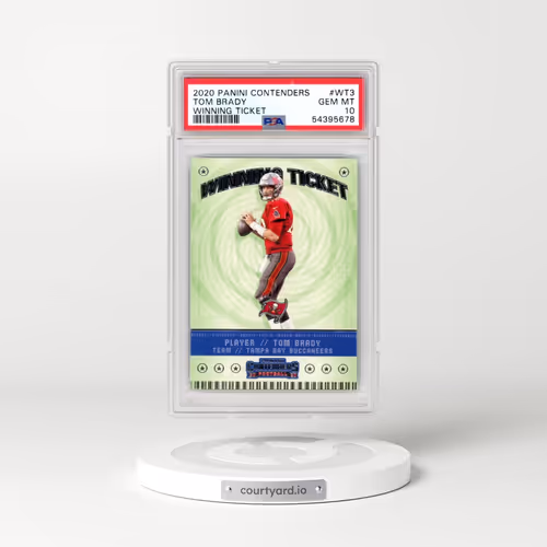 2020 Panini Contenders Winning Ticket #WT3 Tom Brady (PSA 10 GEM MINT)