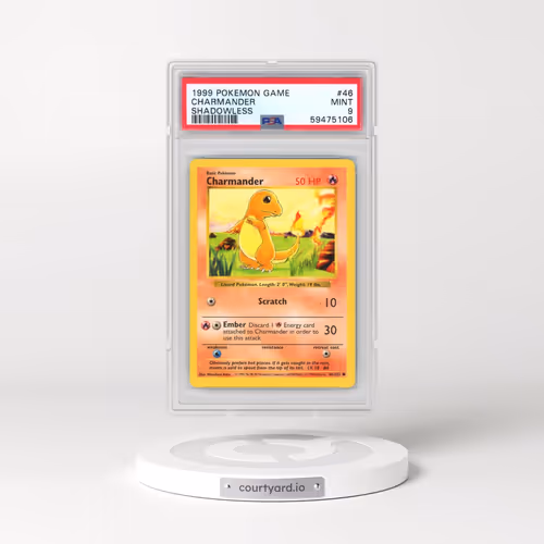 1999 Pokémon Game #46 Charmander - Shadowless (PSA 9 MINT)