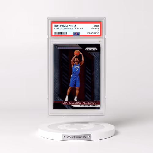 2018 Panini Prizm #184 Shai Gilgeous-Alexander (PSA 8 NM-MT)