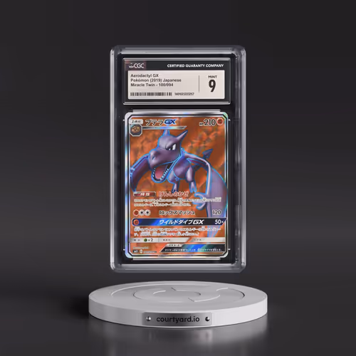 2019 Miracle Twin #100/094 Aerodactyl GX - Super Rare Holo (CGC 9 MINT)