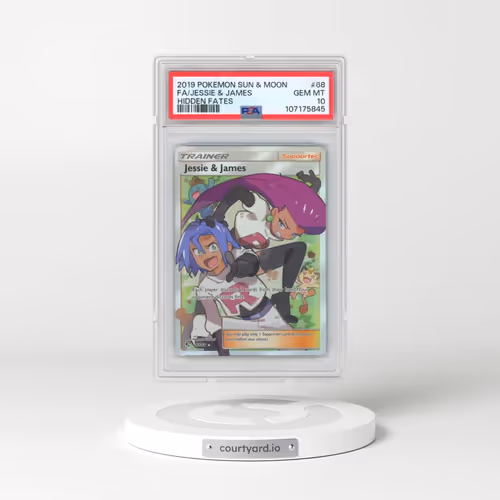 2019 Pokémon Sun & Moon Hidden Fates #68 Jessie & James - Full Art (PSA 10 GEM MINT)