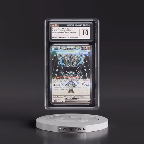 2024 Transformation Mask #119/101 Cornerstone Mask Ogerpon ex - Super Rare Holo (CGC 10 GEM MINT)