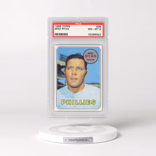 1969 Topps #28 Mike Ryan (PSA 8 NM-MT)