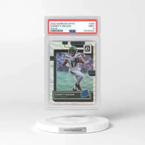 2022 Panini Donruss Optic #206 Garrett Wilson - Wave (PSA 9 MINT)