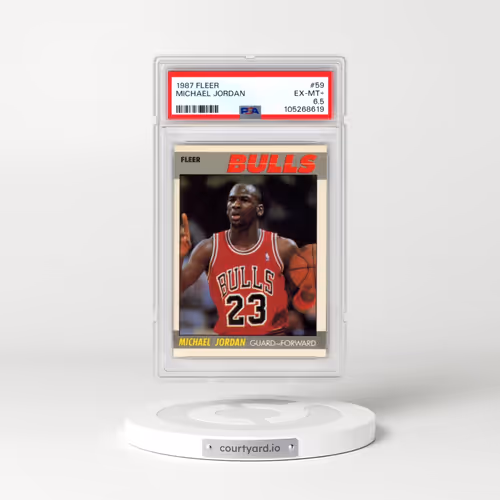 1987 Fleer #59 Michael Jordan (PSA 6.5 EX-MT+)