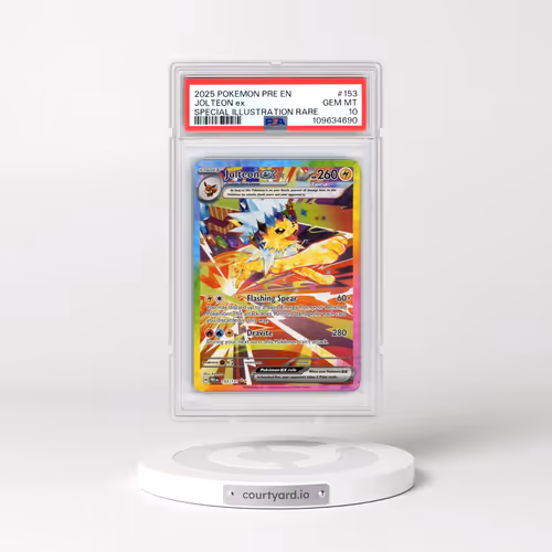2025 Pokémon Pre EN-Prismatic Evolutions #153 Jolteon EX - Holo Special Illustration Rare (PSA 10 GE