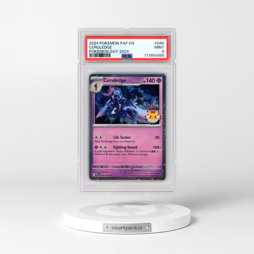 2024 Pokémon Paf EN-Paldean Fates #040 Ceruledge - Pokemon Day 2024 (PSA 9 MINT)