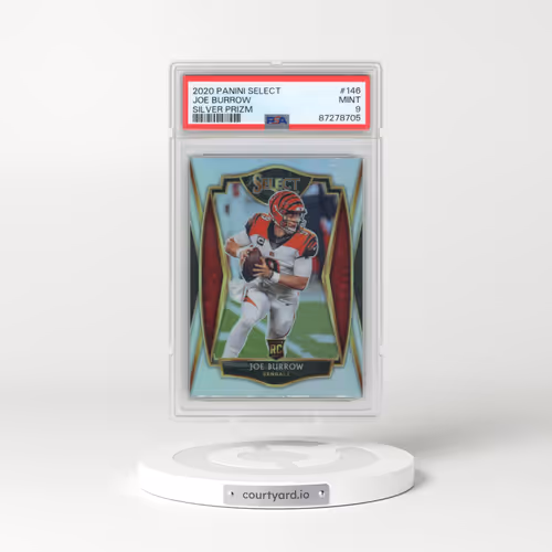 2020 Panini Select #146 Joe Burrow - Silver Prizm (PSA 9 MINT)