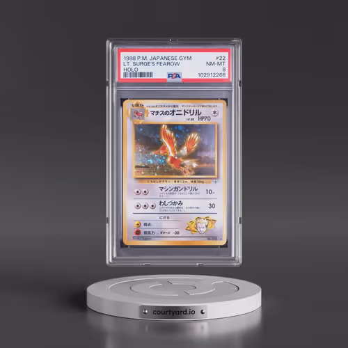1998 Pokémon Gym #22 LT. Surge's Fearow - Holo (PSA 8 NM-MT)