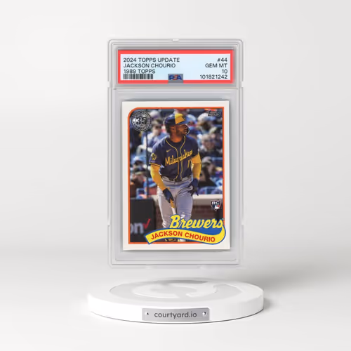 2024 Topps Update 1989 Topps Baseball #44 Jackson Chourio (PSA 10 GEM MINT)