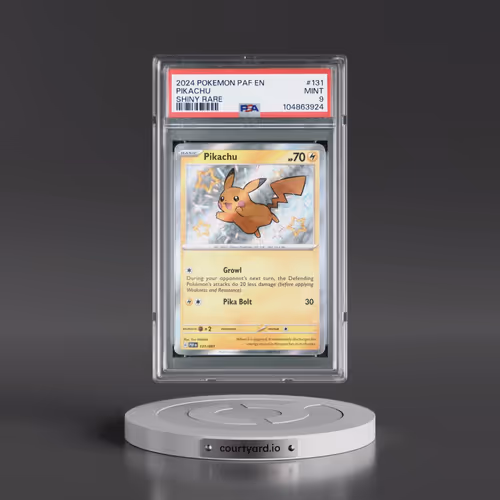 2024 Pokémon Paf EN-Paldean Fates #131 Pikachu - Shiny Rare (PSA 9 MINT)