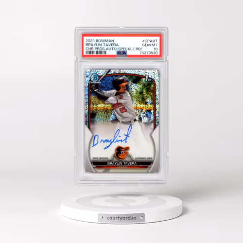 2023 Bowman Chrome Prospect Autographs #CPABT Braylin Tavera - Speckle (PSA 10 GEM MINT)