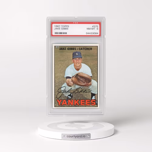 1967 Topps #375 Jake Gibbs (PSA 8 NM-MT)