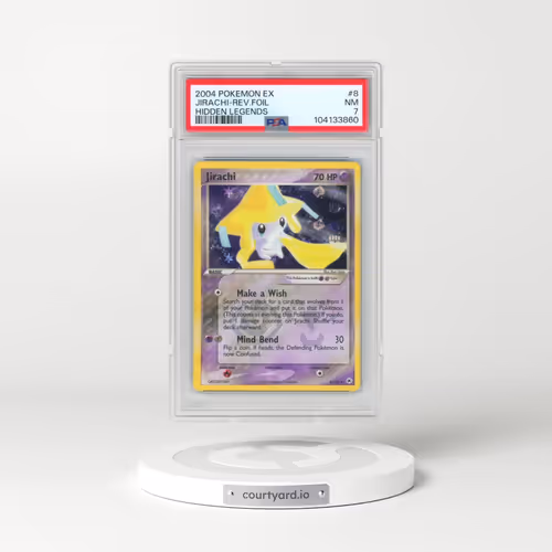 2004 Pokémon EX Hidden Legends #8 Jirachi - Reverse Foil (PSA 7 NM)