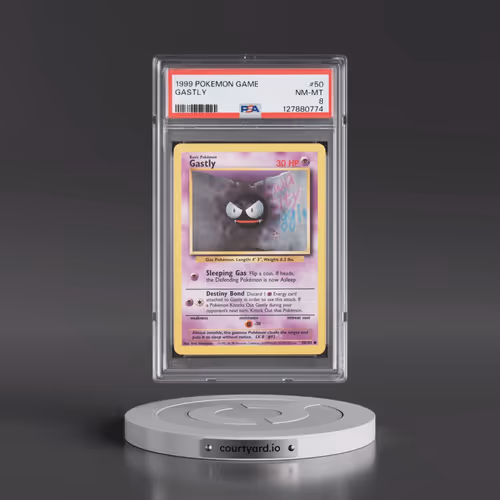 1999 Pokémon Game #50 Gastly (PSA 8 NM-MT)